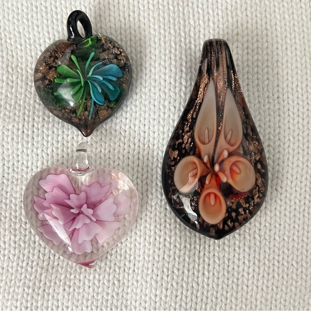 murano glass necklace pendants